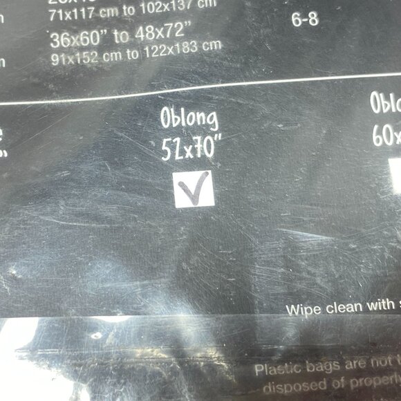 Halloween Vinyl Tablecloth 52"x70" Oblong Pumpkins Pies Ghosts Design 2003 - Picture 5 of 6